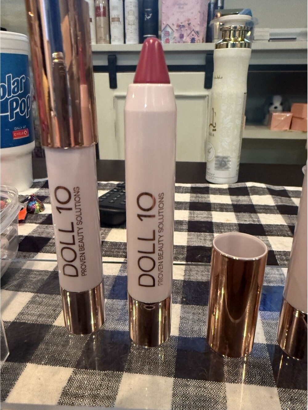 3 Doll 10 Lipstick Crayons  ENJOY LIFE